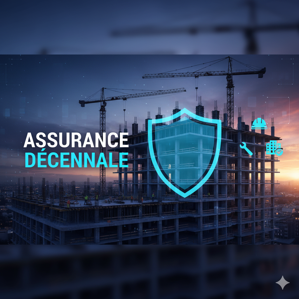 Immeuble avec assurance décennale en construction.
